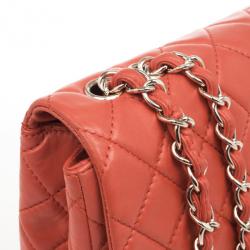 مملوكة مسبقًا Chanel Maxi Orange Lambskin Classic Flap Bag