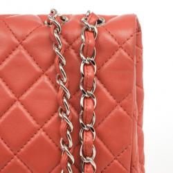 مملوكة مسبقًا Chanel Maxi Orange Lambskin Classic Flap Bag