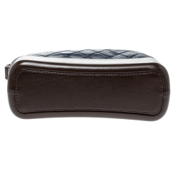 Pre Owned Chanel Blue/Brown Leather Gabrielle Hobo 