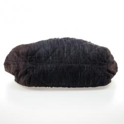 Pre Owned Chanel Brown Denim XL Coco Cabas Spirit Hobo Bag