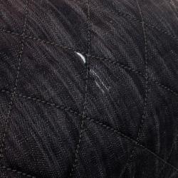 Pre Owned Chanel Brown Denim XL Coco Cabas Spirit Hobo Bag