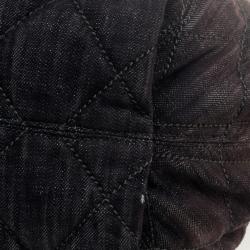 Pre Owned Chanel Brown Denim XL Coco Cabas Spirit Hobo Bag