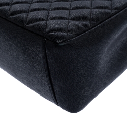 Pre Owned حقيبة شانيل غراند شوبنغ جلد كافيار أسود مبطن