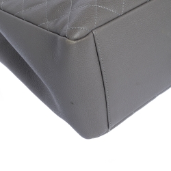 Pre Owned حقيبة شانيل غراند GST شوبر جلد كافيار أسود مبطن 