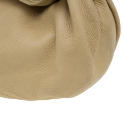 Pre Owned Chanel Beige Leather Tassel Hobo