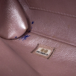 مملوكة مسبقًا Chanel Light Lilac Shimmer Nubuck Leather Classic Single Flap Bag