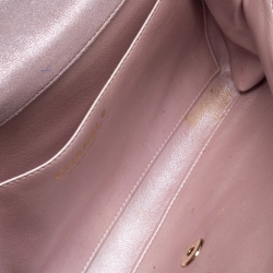 مملوكة مسبقًا Chanel Light Lilac Shimmer Nubuck Leather Classic Single Flap Bag