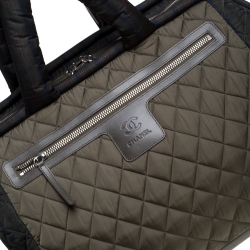 Chanel Fatigue Quilted Nylon Coco Cocoon Rolling Trolley