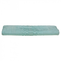 مملوكة مسبقًا Chanel Mint Green Python Clutch