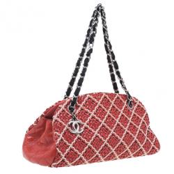 مملوكة مسبقًا Chanel Red & Black Patent Mademoiselle Bowling Bag