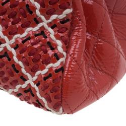 مملوكة مسبقًا Chanel Red & Black Patent Mademoiselle Bowling Bag