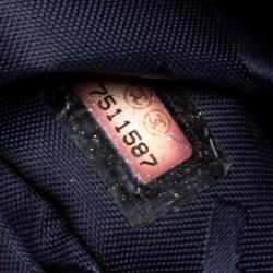 Pre Owned Chanel Wash Blue CC Denim Jumbo Classic Single Flap Bag