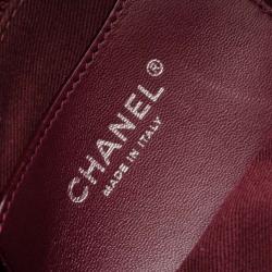 مملوكة مسبقًا Chanel Burgundy Just Mademoiselle Medium Patent Bowler Satchel