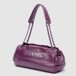 مملوكة مسبقًا Chanel Maroon Leather Shoulder Bag