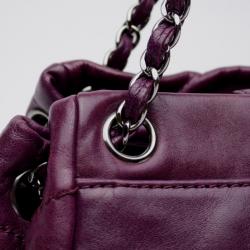 مملوكة مسبقًا Chanel Maroon Leather Shoulder Bag