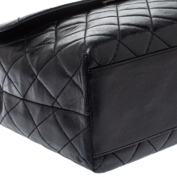 Pre Owned Chanel Black Leather Vintage Kelly Bag