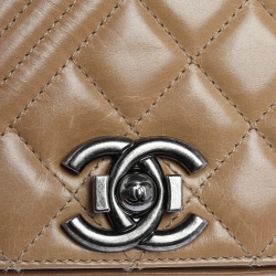مملوكة مسبقًا Chanel Beige Quilted Leather Small Coco Boy Flap Bag