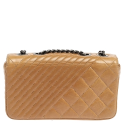 مملوكة مسبقًا Chanel Beige Quilted Leather Small Coco Boy Flap Bag