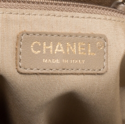 Pre Owned Chanel Beige Leather Trianon Tote