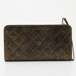 Pre Owned Chanel Byzance Embroidered Chain Evening Clutch