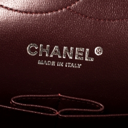 Pre Owned Chanel Black Quilted Caviar Leather Jumbo Classic Double Flap Bag