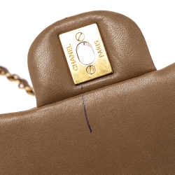 Pre Owned Chanel Beige Leather Paris-Rome Coco Top Handle Bag