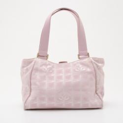 Pre Owned Chanel Nylon CC Logo Travel Line Tote