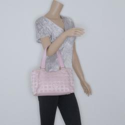 Pre Owned Chanel Nylon CC Logo Travel Line Tote