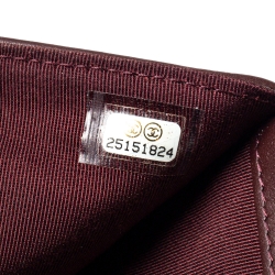 Pre Owned Chanel Black Quilted Caviar Leather Classic Flap Wallet