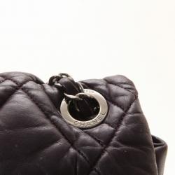 Pre Owned Chanel Purple Bubble Quilted Large Flap Bag