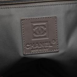 مملوكة مسبقًا Chanel Large Grey Mink Fur and Leather Logo Tote