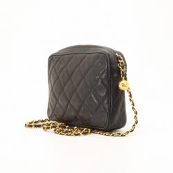 مملوكة مسبقًا Chanel Black Vintage Quilted Lambskin Tassel Shoulder Bag