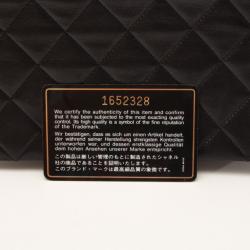 Pre Owned Chanel Black Matrasse Leather Shoulder Flap Bag 