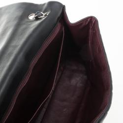 Pre Owned Chanel Black Quilted Lambskin Maxi Flap 