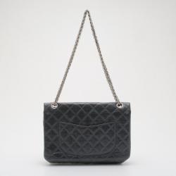 Pre Owned Chanel Limited Edition 50th Anniversary Grey 2.55 Flap bag