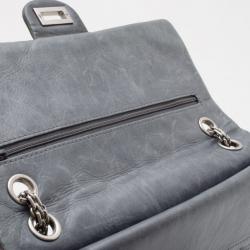 Pre Owned Chanel Limited Edition 50th Anniversary Grey 2.55 Flap bag