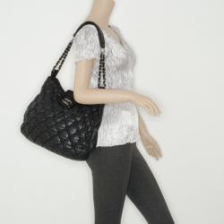 Chanel Black Quilted Bubble Hobo