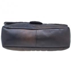 Pre Owned Chanel Metallic Purple Lambskin Maxi Flap Bag