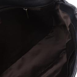 Pre Owned Chanel Metallic Purple Lambskin Maxi Flap Bag