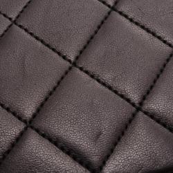 Pre Owned Chanel Vintage Black Lambskin Medium Flap Bag 