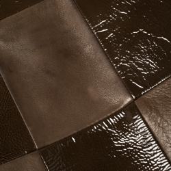 Pre Owned Chanel Brown Leather and Patent Leather Large Brooklyn Patchwork Cabas Tote 