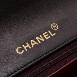 Pre Owned Chanel Vintage Black Lambskin Flap Bag