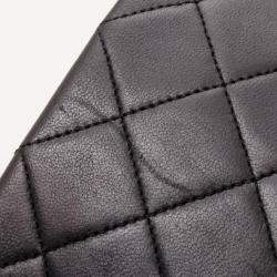 Pre Owned Chanel Vintage Black Lambskin Flap Bag