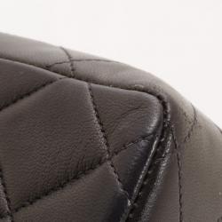Pre Owned Chanel Vintage Black Lambskin XL Jumbo Flap Bag
