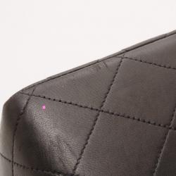 Pre Owned Chanel Vintage Black Lambskin XL Jumbo Flap Bag