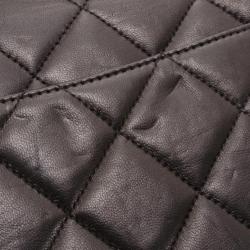 Pre Owned Chanel Vintage Black Lambskin XL Jumbo Flap Bag