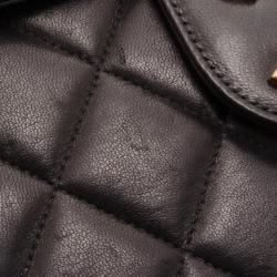 Pre Owned Chanel Vintage Black Lambskin XL Jumbo Flap Bag