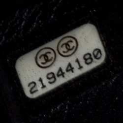 Pre Owned Chanel Black Leather New Mini Mosaic Embroidered Flap Bag