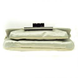Pre Owned Chanel Evening bag in Duchess Satin and Ruthenium hardware