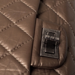 مملوكة مسبقًا Chanel Bronze Quilted Leather Reissue 2.55 Classic 227 Flap Bag